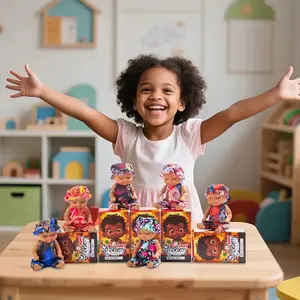 Set of 6 Mini Realistic Baby Dolls with Fashion & Hats, Trendy Dolls, Perfect for Pretend Play, Ideal Birthday Gift for Girls over 3 Years Old