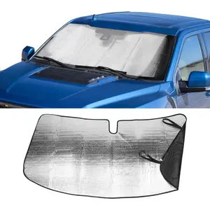 Compatible with Ford F150 2015-2020,  Windshield Sun Shade UV Reflector Auto Front Window Shade Visor Shield Cover
