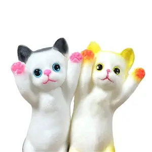 Cute Cat Shape Stress Relief Toy, Soft Plush Stretchable Fidget Toy, Anxiety Relief Gift for Kids, Office Learning Relaxation Tool