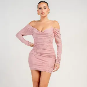 Blush & Pearls Mini Dress