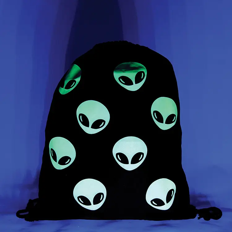 Glow-In-The-Dark Alien Drawstring