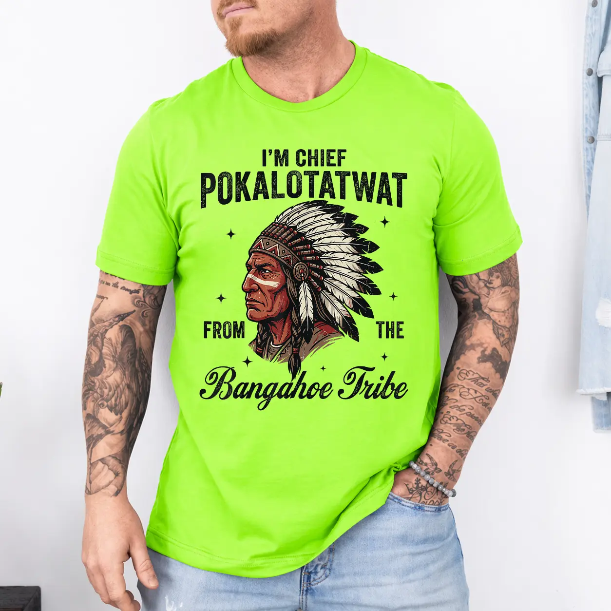 I'm Chief Pokalotatwat from The Tribe Native American Chief T-Shirt