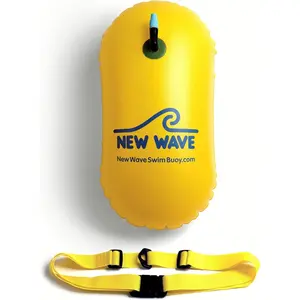 Swim Bubble for Open Water Swimmers and Triathletes-Be Bright, Be Seen & Be Safer While Swimming Outdoors with This Safety Swim Buoy Tow Float