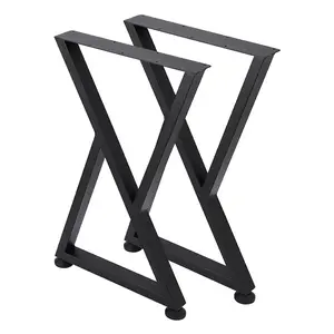 GARVEE Heavy Duty Metal Table Legs 28 Inch - Replacement Square Tube Desk Legs for Coffee Tables and Dining Sets, Sturdy and Durable Furniture Legs, Set of 2