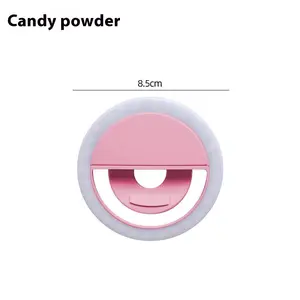 36LED USB Charging Selfie Ring Light for Mobile Phone Photography, Night Photography & Live Broadcast with EssentialFeature Cellphone Smartphone White Mother's Day Gifts