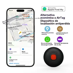 【IOS]Mini Magnetic Vehicle GPS Tracker, iOS Compatible, Multi-region Adaptable, IP67 Waterproof, No-install Magnetic Mount, Works with Apple Find My, Real-time Location Sync