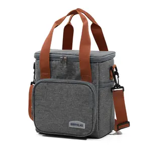 Insulated Lunch Bag for Men & Women, Leak-Proof Waterproof Cooler with Adjustable Strap, Ideal for Work Office Camping Travel