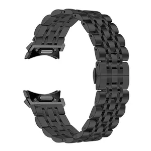 Quick Fit Stainless Steel Strap For Samsung Galaxy Watch 7 6 5 4 44mm 40mm 5 Pro Metal No Gaps Bracelet For Galaxy 4 6 Classic Smart Watch Accessories Smart Watch Straps