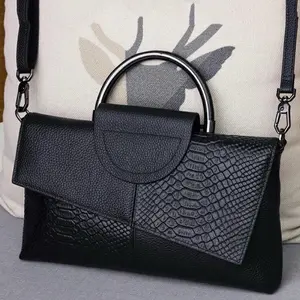 Women’s Solid Color Embossed Crossbody Bag, Leather Satchel, Large Shoulder Bag for Party, Trendy All-match Bag College Student, White-collar Workers