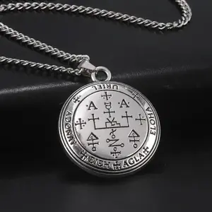 Archangel Spiritual Protection Necklace with Uriel, Michael, Gabriel Medallions - 30x34.6mm Pendant