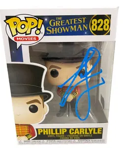 Zac Efron Authentic Autographed Phillip Carlyle The Greatest Showman 828 Funko Pop Figure