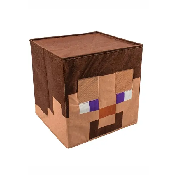 Minecraft Steve Block Head for Adults, Polyester, Costume