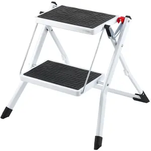 VEVOR Step Stool 1-Step 330lbs Capacity, 3 Adjustable Height with Handle Steel Step Ladder, Portable Toddler Step Stools for Adults, Non-Slip Sturdy Step Ladders for Office, RVs, PetsVEVOR Super Brand Day