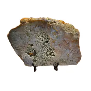 Ocean Jasper Slab, Natural Polished Crystal Slab for Crystal Healing, Home Decor