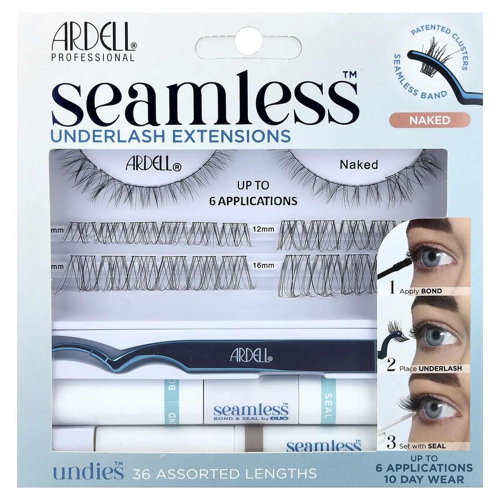 Ardell Seamless™, Underlash Extensions Kit, Naked , 39 Piece Kit