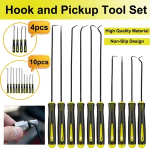 4PCS/10PCS Precision Automotive Oil Seal Removal Mechanic Tools Set, O-Ring Puller, Car Oil Seal Easy Removal Kit, Precision Extraction Hook Set