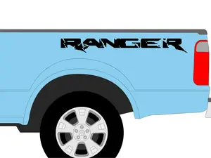 Ranger Trucks Bed Side Decals Vinyl Stickers Pair of Graphics