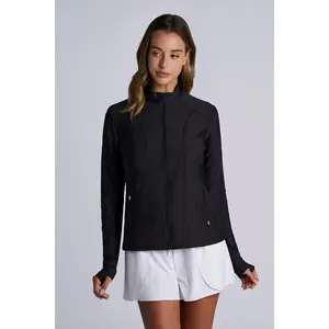Women's Malawi Fitted Swim Jacket with Full Zip | Black Women's Malawi Fitted Swim Jacket with Full Zip | Black