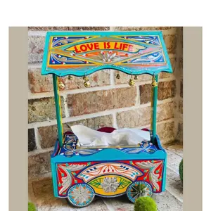 Handmade tissue box, traditional tissue box holder, hand painted tissue box Wood Wooden Organiser