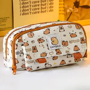 Cute Cartoon Printed Pencil Case Large Capacity Boy and Girl Pencil Case Office Supplies and Stationery Storage Box Student Perfect Gift