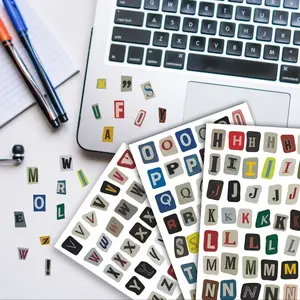 1 set Vintage Alphabet Stickers, Total 181 Pieces, Perfect for Scrapbooking, Journals, and Planners. Includes A–Z Uppercase & Lowercase Letters, Matte Paper Finish, Durable Die-Cut Design, Ideal for DIY Crafts and Decorative Planning.