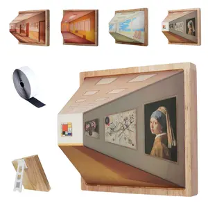 Naked-eye 3d home wall decoration, with LED