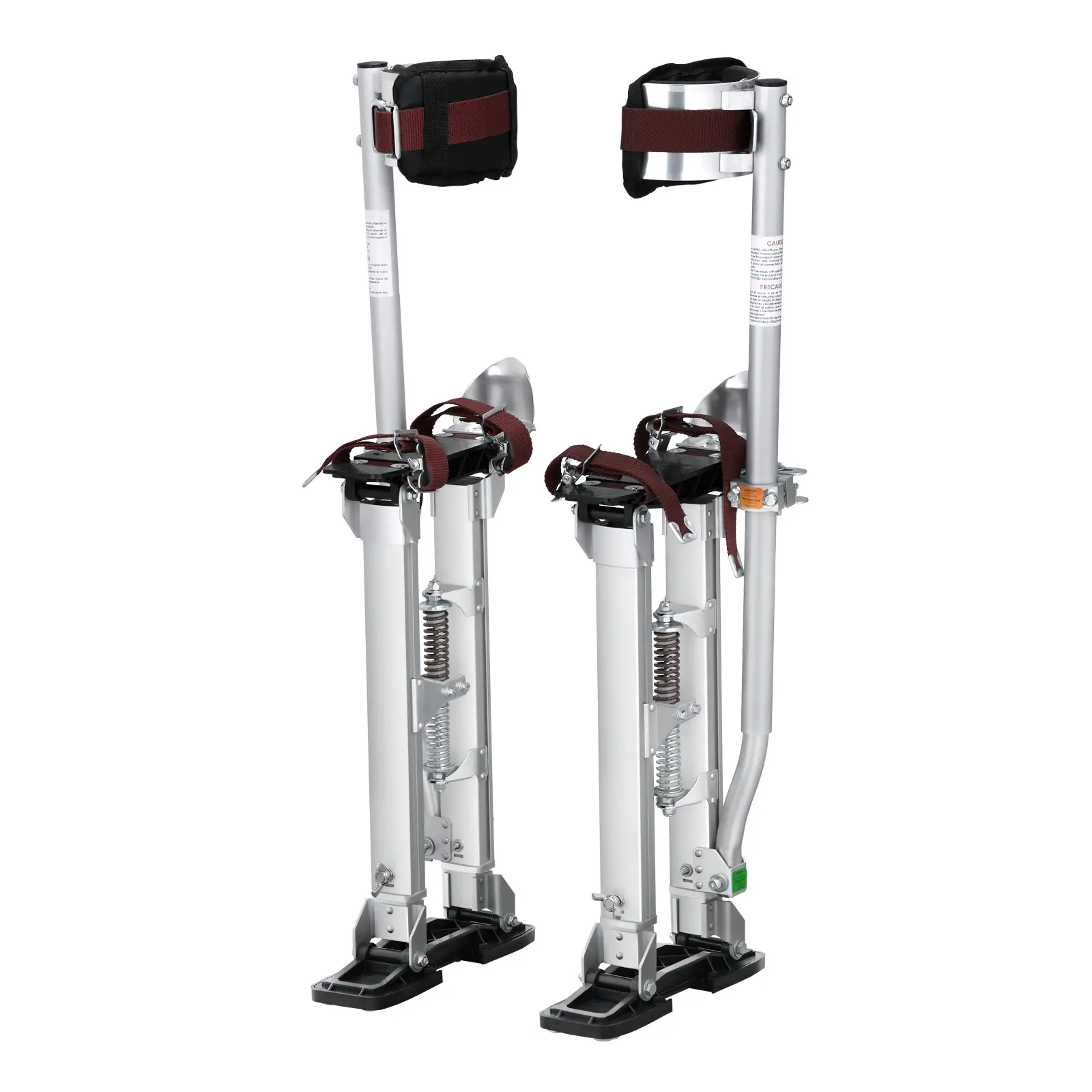 VEVOR Drywall Stilts, 18''-30'' Adjustable Aluminum Tool Stilts with Protective Knee Pads, Durable and Non-slip Work Stilts for Sheetrock Painting, Wa