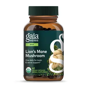 Gaia Herbs Lion's Mane Mushroom - Brain & Nerve Health Support Gaia Herbs Lion's Mane Mushroom - Brain & Nerve Health Support