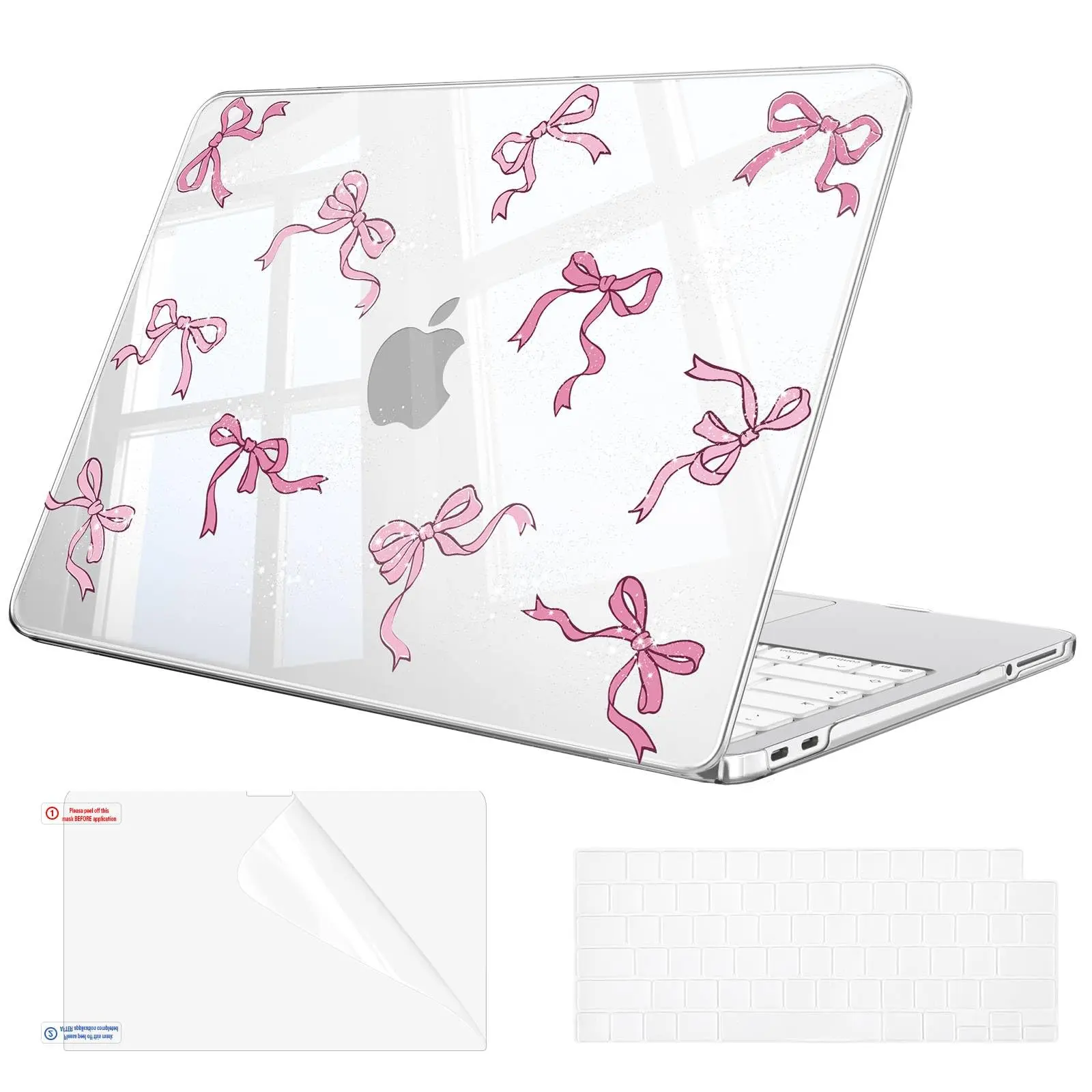 Fintie Durable Full-Edge Wrap Laptop Case for MacBook Neo 2026, Slim Lightweight Computer Cover with Resists Yellowing Keyboard Cover, High-Clarity Screen Protector [No MacBook Included] - Laptop Accessories