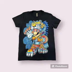 El Chiapaneco Casual Summer Tshirt - Neon, 100% Cotton, Crewneck, Short Sleeve, Fitted Medium - Top for Streetwear Style