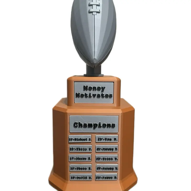 Customized 3D Printed Fantasy Football Trophies - Perfect for Fans and Players- Trophy 2