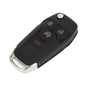 Key Shell Case Keyless Entry Remote Key Fob Replacement Case for Ford Explorer 2016-2017 for Lincoln MKX 2016-2018 4 Buttons N5F-A08TDA