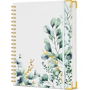 Aesthetic Spiral Notebook Journal for Women, 200 Pages Lined Notebooks 8.5" x 11", A4 Large Hardcover Spiral Journals with 100 GSM Thick Paper, Cute College Ruled Notebook for Writing Work School