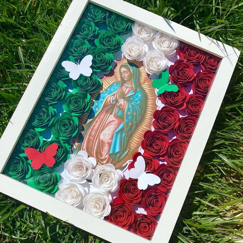 Mexican - Shadow Box Virgin of Guadalupe / Our Lady of Guadalupe ...