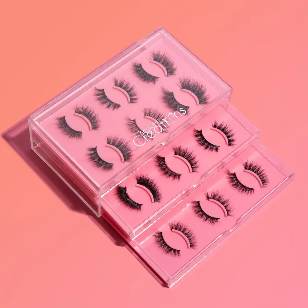 Beauty Creations Eyelash Organizer - Cosmetic Storage Solution for False Eyelashes, Lash Extensions, Makeup Accessories, Saves Up to 18 Pairs, Eyelash Storage