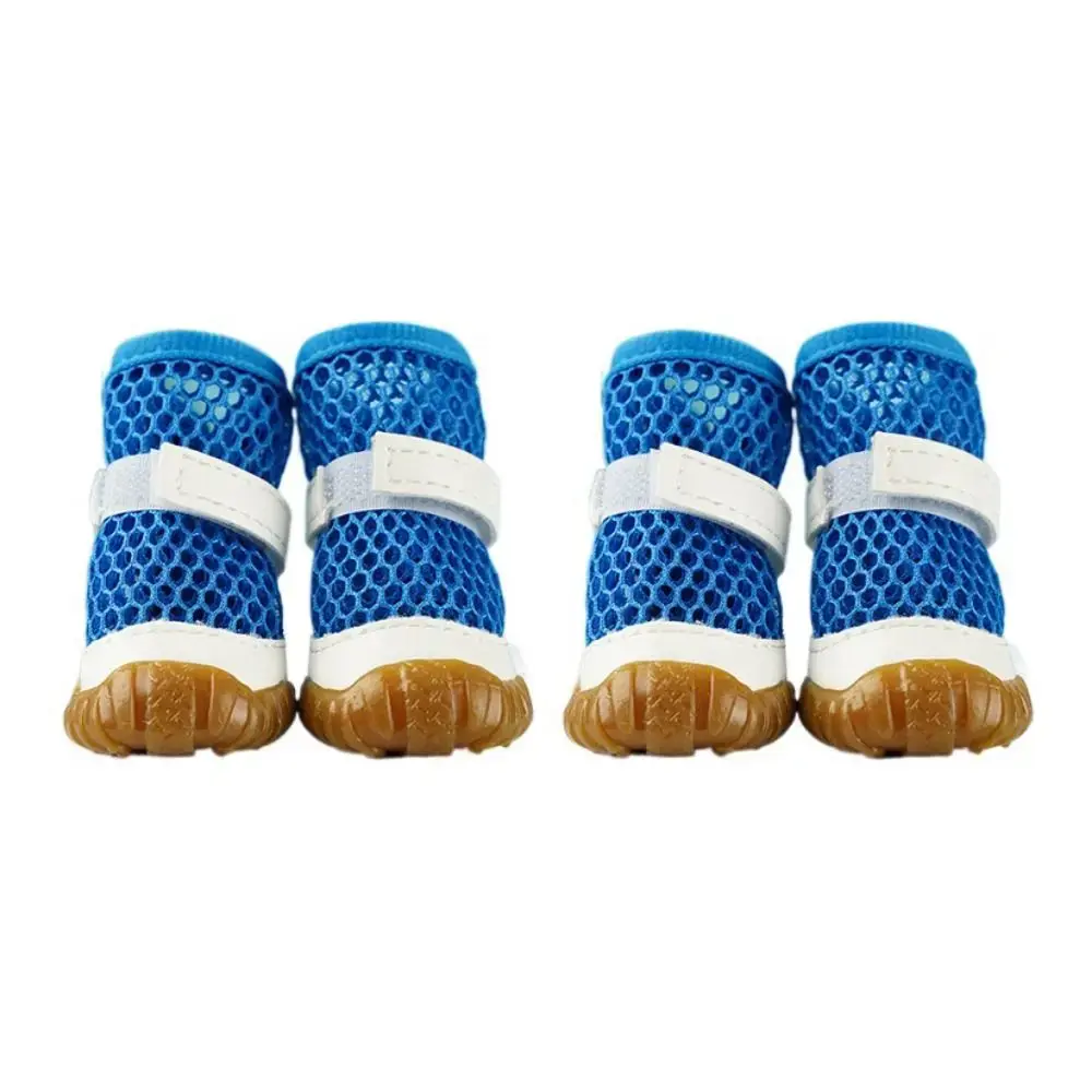 Dog Mesh Net Sandals for Large Breeds - Strap-Equipped, Hollow-Out Cool & Airy Design, Anti-Slip Soft Paw Protectors, All-Day Protection, Keeps Paws Cool for Walks