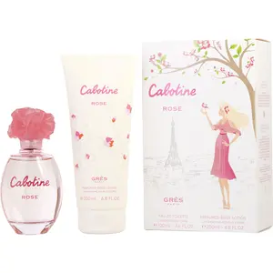 Cabotine Rose Set-Edt Spray 3.4 Oz & Body Lotion 6.8 Oz For Women