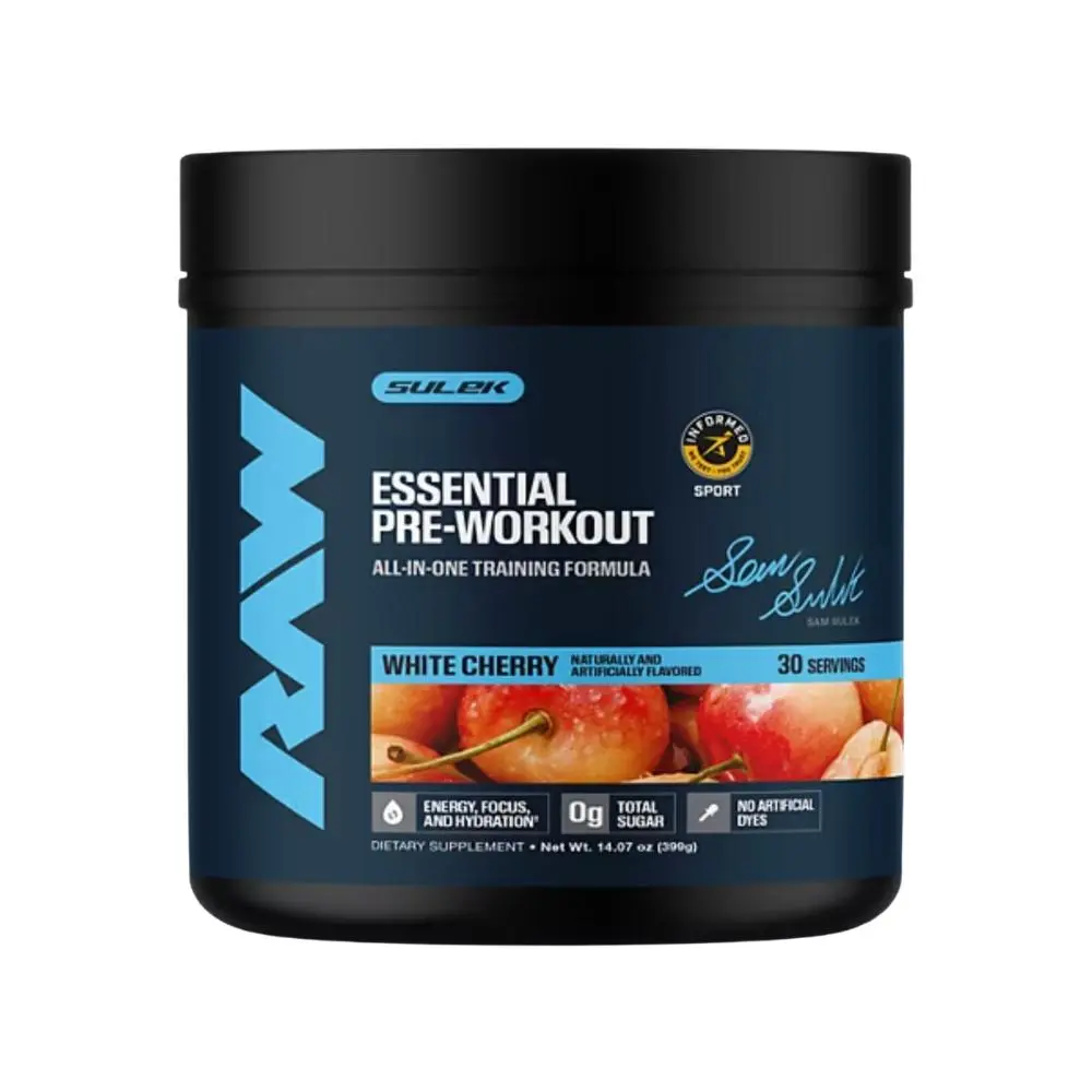RAW Essential Pre Workout Powder – Energy, Focus & Pump – L-Citrulline, Beta Alanine & Caffeine – Pre Workout Supplement for Men & Women – 30 Servings