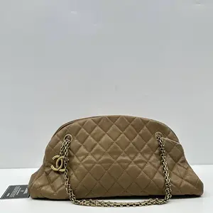 Pre-owned CHANEL Caviar Shoulder Bags Just Mademoiselle Gold