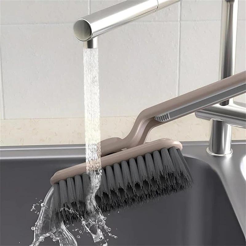 Multi-Function Rotating Crevice Cleaning Brush Hand-held 360° Rotating Corners Cleaning Tool for Bathroom Kitchens Tile Floors