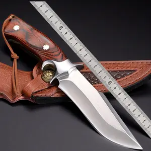 M390 stainless steel with wooden handle, includes a sheath and is part of a premium gift set. Versatile for cutting meat at restaurants and for outdoor camping. The perfect Father’s Day gift, and also an excellent present for men.