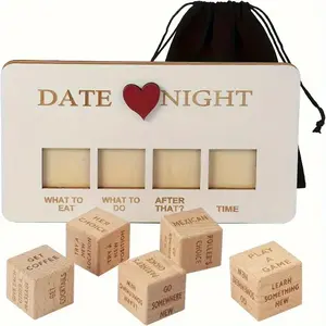 Date Night Dice, Date Night Dice for Couples, Funny Couple Dice Game, Date Ideas for Couples, Romantic Wooden Gifts for Her Him
