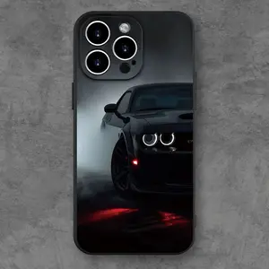 Fashion Sports Car Pattern Phone Case for iPhone 17/16/15/14/13/12/11/XS/XR/x/7/8 Plus Pro Max Mini, Anti-Drop Shockproof Full Coverage