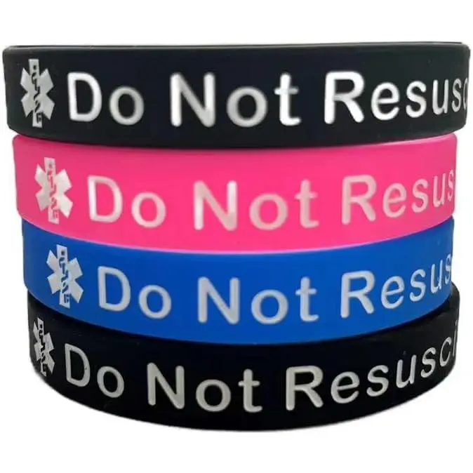 Medical Alert ID Silicone Bracelet Sport Rubber Medical Awareness Emergency Wristband for Men Women