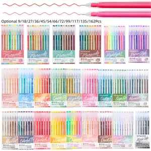Colored Gel Pens Set,Professional Color System,0.6mmNeedle Tip,Rich Color Large Capacity Ink Pens,Art Supplies For Diary,Card,DIY,Coloring, Doodling, Scrapbooking Supplies Stackable colors, Neon Pens