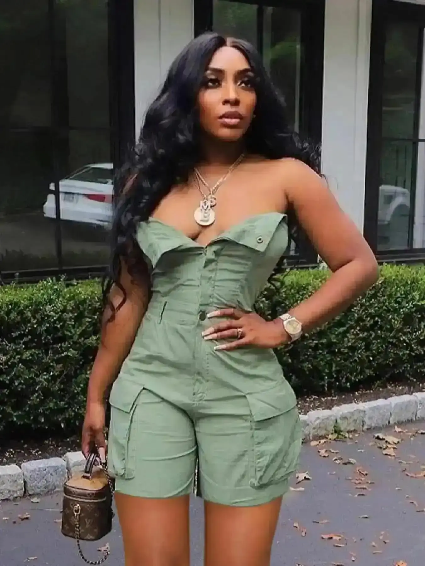 Retro 2437 Summer New Sexy Strapless Stretch Playsuit, Trendy Short Jumpsuit for Women, Fashionable Casual for Summer Everyday Ladies Women Fashion Comfortable Stylish Durable Cute Quality Smooth Flowy Elegant