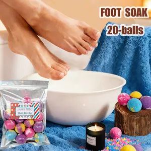 1oz-20 Pack Bath Bombs, Aromatherapy Fragrance Exfoliating Body Care Set, Foot Soak for Women Relaxing, Ideal Gift for Girl Daily Stress Relief, Thanksgiving,Christmas