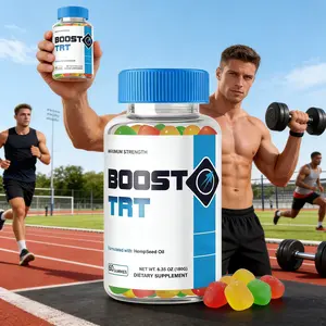 Boost TRT – Original Boosttrt Gummies with a Natural Daily Blend for & Wellness | Great-Tasting, Easy-To-Chew Gummies Fitness Male Performance Enhancement