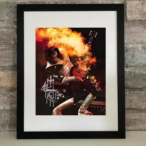 (No Frame) Ace Frehley Autographed Signed Poster