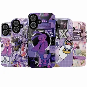 Jax Digital Circus Phone Case, Abstract Chaos Character Cover Compatible with iPhone 11, 12, 13, 14, 15, 16, 17 & Samsung S22 S23 S24 S26 – check our available sizes